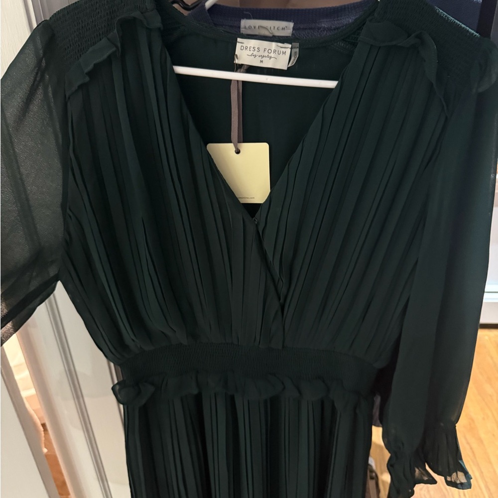 Dress Forum Deep Green Long Sleeve Dress